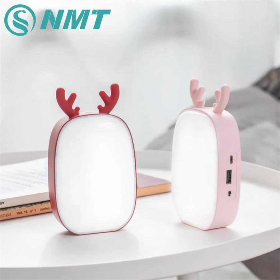 USB перезаряжаемые олень ночник сенсорный сенсор прикроватная настольная лампа