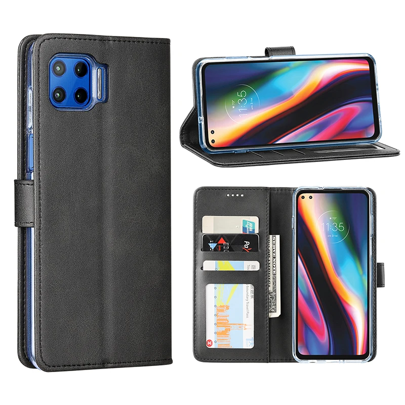 Чехол для Moto G8 Plus кожаный бумажник откидная сумка телефона защитная крышка Motorola G