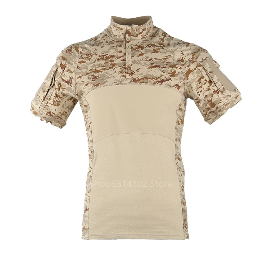 Новинка лета 2020 Мужская военная форма камуфляжная рубашка с лягушкой армейский