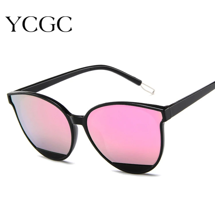 Новинка 2020, модные солнцезащитные очки, женские винтажные очки, черные, розовые солнцезащитные очки, зеркальные классические ретро-очки, же...