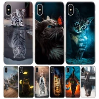 cool animal big cat tiger silicon call phone case for apple iphone 11 13 pro max 12 mini 7 plus 6 x xr xs 8 6s se 5s cover