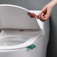 portable toilet seat handle nordic transparent toilet lifting device avoid touching toilet lid lifter puller wc accessories