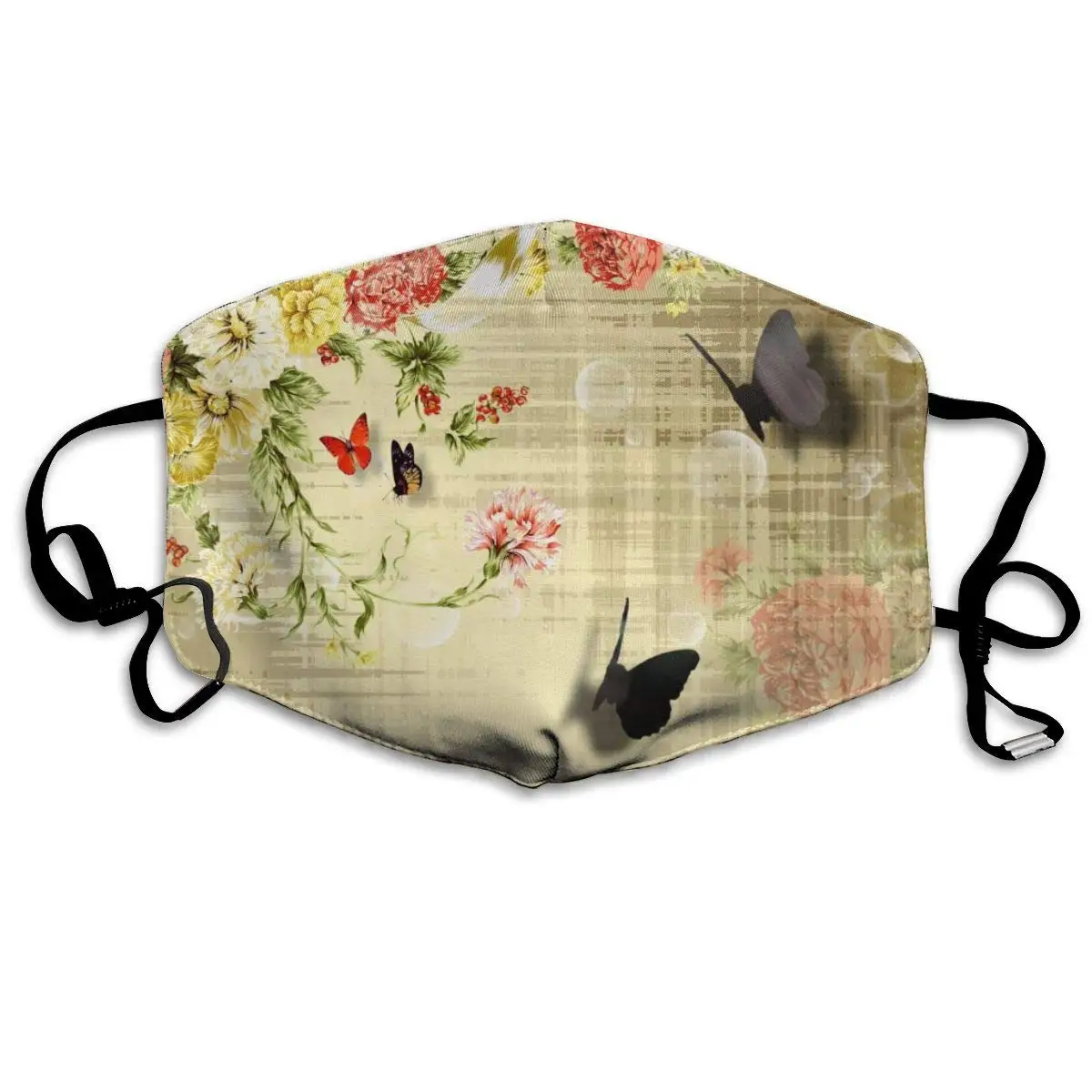 

Mouth Mask for Daily Dress Up, Butterfly 25 Anti-dust Mouth-Muffle, Washable Reusable Holiday Half Face Masks for Mens and