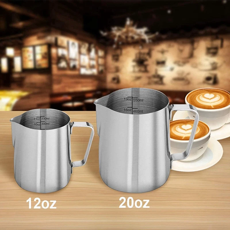 

2 Pack 12 & 20Oz Milk Frothing Pitcher with Snow Flower Elk Christmas Tree Skirt Rustic Xmas Tree Skirt