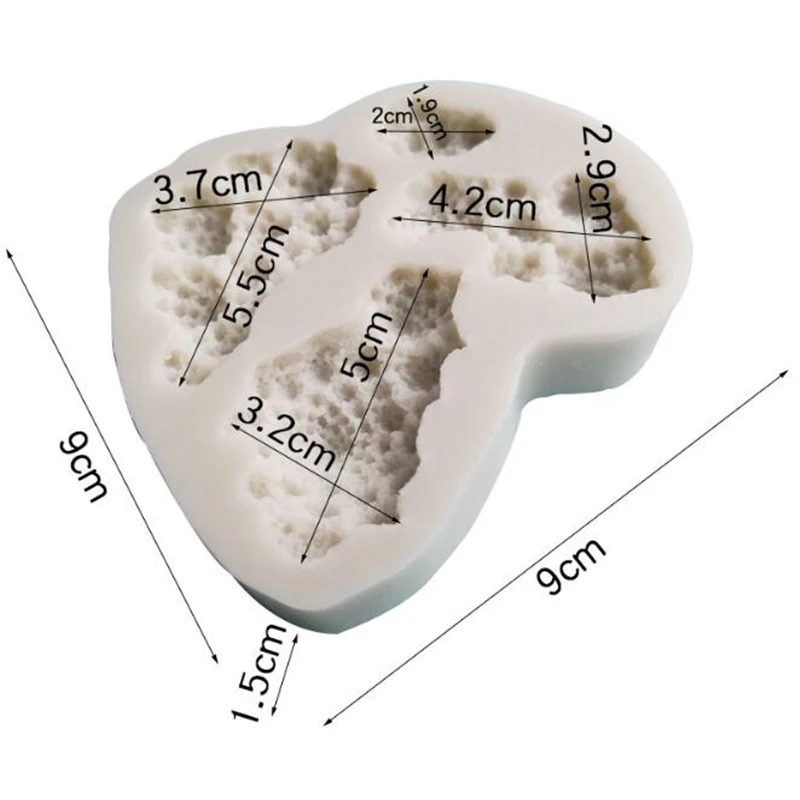 Форма коралла Fondant (сахарная) торт силиконовые формы выпечка бисквитов глиняные
