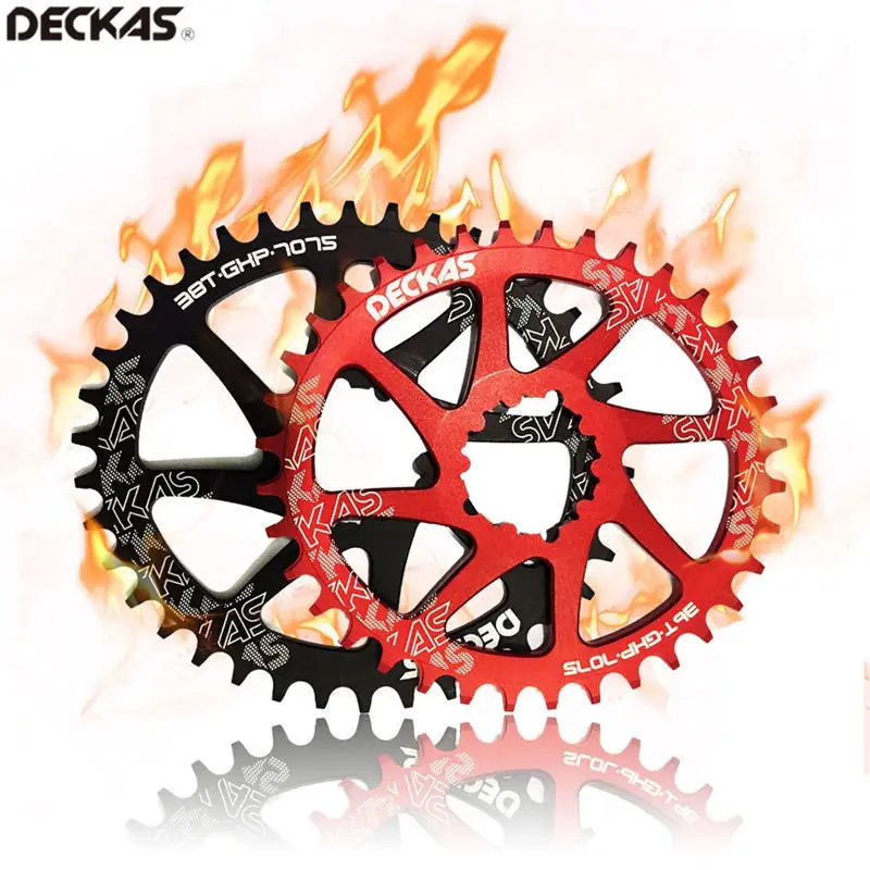 DECKAS MTB передняя Звездочка GXP овальные круглые брелок для ключей 32/34/36/38T Горный