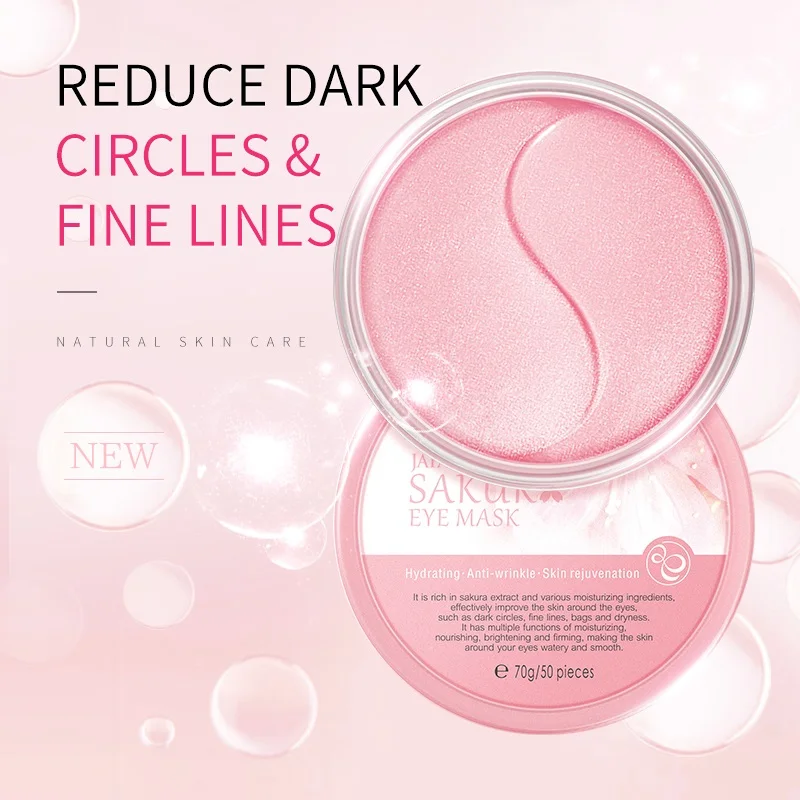 LAIKOU маска для глаз Сакура гель на основе гиалуроновой кислоты накладки уход за