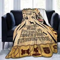 frenchie property laws flannel fleece blanket for couch bed sofa super soft comfortable blankets for kids