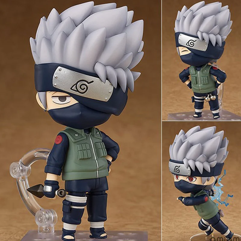 

Anime Naruto Kakashi Hatake Action Figure toys 10cm BJD New Model Toys