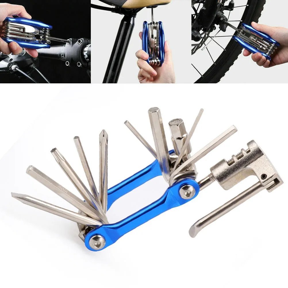 

11 In 1 Bicycle Tools Sets Bike Multi Repair Tool Kit Hex Spoke Wrench Screwdriver Folding Road MTB Bike Cycling Tools Bicicleta
