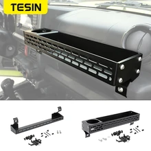 TESIN Aluminum Alloy Car Co-pilot Handle Storage Box Organizer With Phone Holder Accessories Fit For Suzuki Jimny 2019 2020 2021 TESIN Aluminum Alloy Car Co-pilot Handle Storage Box Organizer With Phone Holder Accessories Fit For Suzuki Jimny 2019 2020 2021