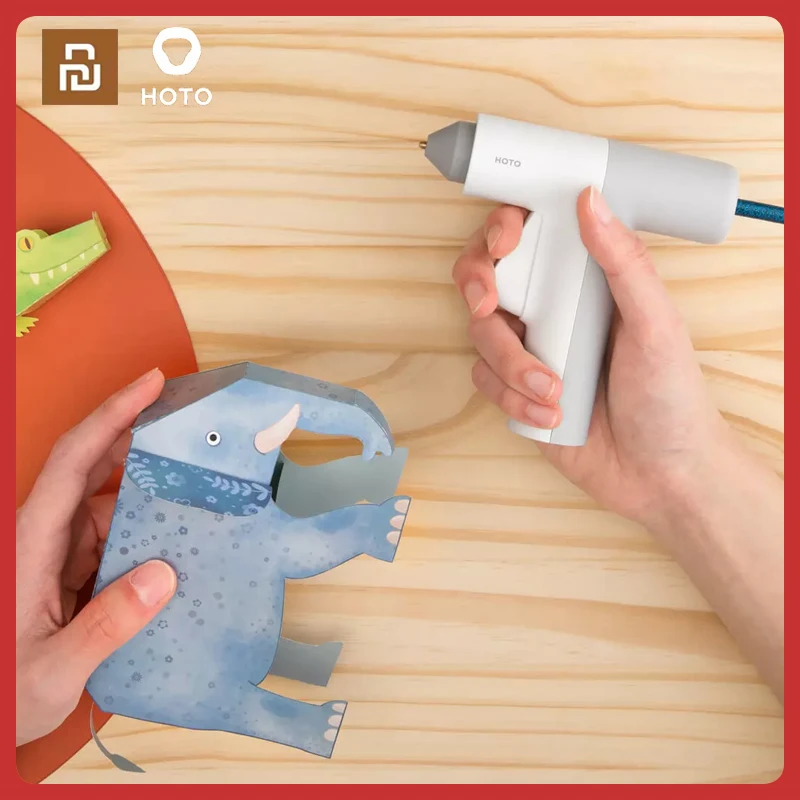 

New Youpin HOTO Hot Melt Glue Gun 4V Cordless Glue Glue With Glue Stick 125mm Home DIY Tools Hand Craft Tools Chargeable