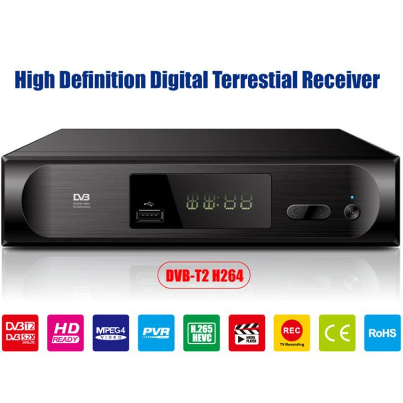 DVB T2 TDT ТВ приемное устройство для цифровой тюнер DVB-T2 Wi-Fi приемник Декодер каналов