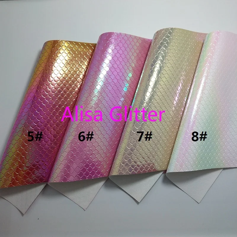 1 шт. A4 Размер 21х29см Алиса Радуга Русалка зерна рыбы Весы винил для бантов кожаная