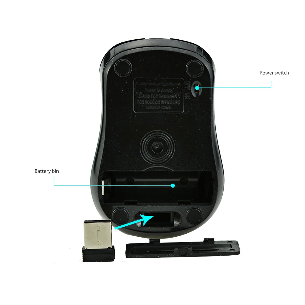 Беспроводная мини мышь CHYI портативная оптическая эргономичная Usb маленькие