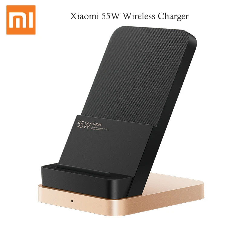

Xiaomi 55W Wireless Charger Max Vertical air-cooled wireless charging Support Fast Charger For Xiaomi 10 For Iphone