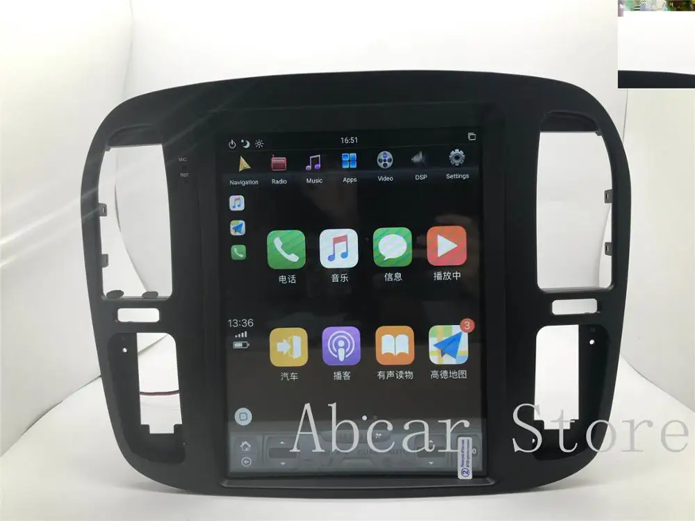 Автомобильный dvd плеер в стиле Tesla Android 9 0 GPS навигация для TOYOTA LAND CRUISER LC100 LEXUS LX470 1999