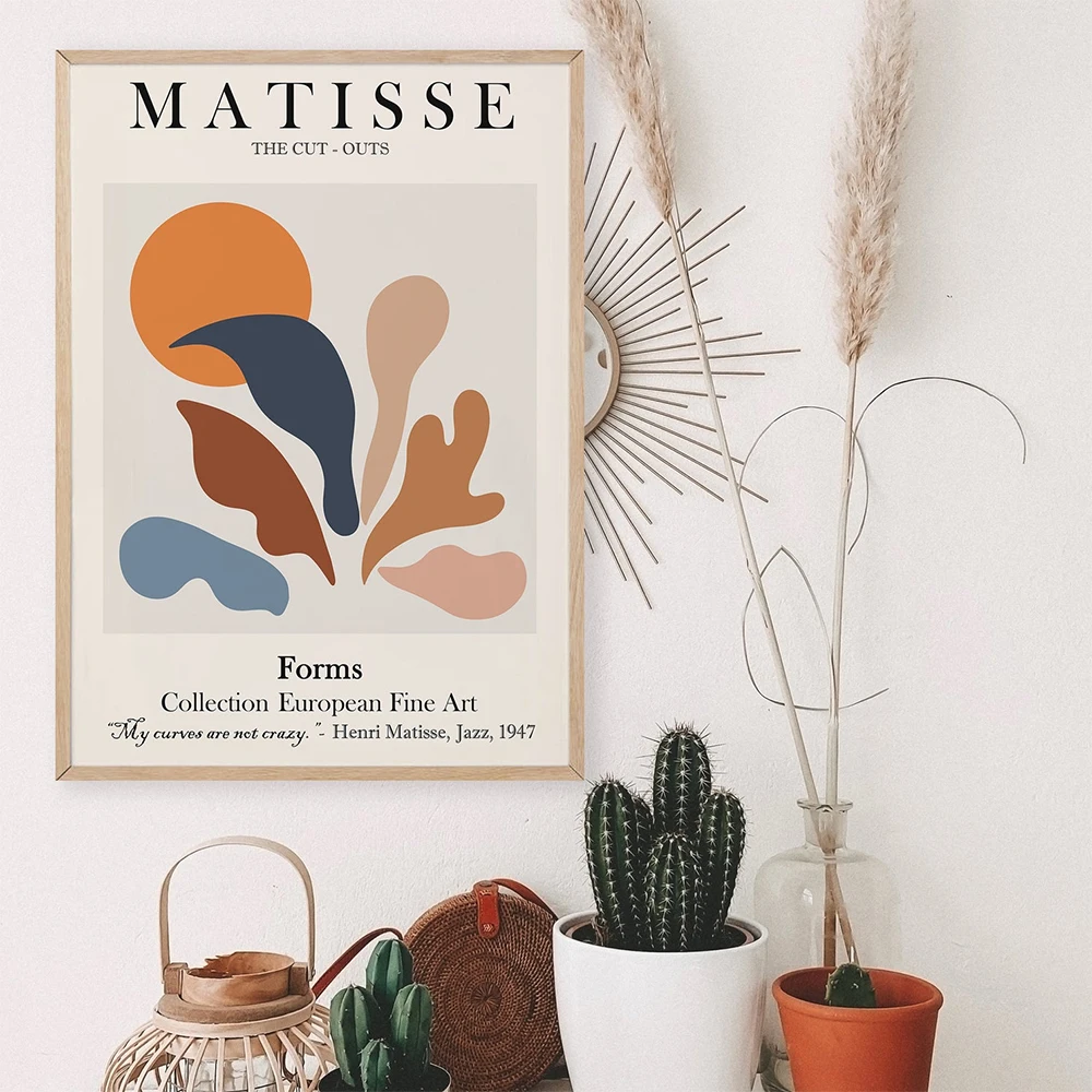 

Henri Matisse Poster Art Print Canvas Painting Abstract Line Wall Art Pictures For Living Room Modern Decor Prins On The Wall