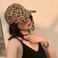 summer women baseball hat fashion leopard print female duck cap outdoor travel hat sunshade fashion korean female baseball cap