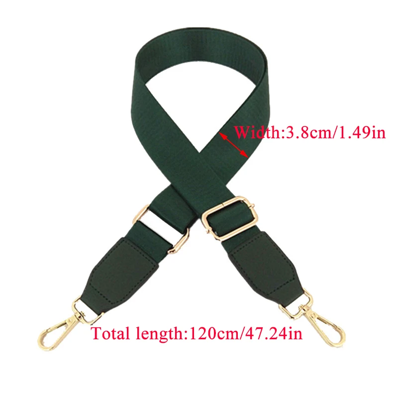 Women Nylon Shoulder Strap Solid Color 120cm Bag Strap for Women Handbags 2019 New Crossbody Bag Strap Wide Strap Parts Bag Belt