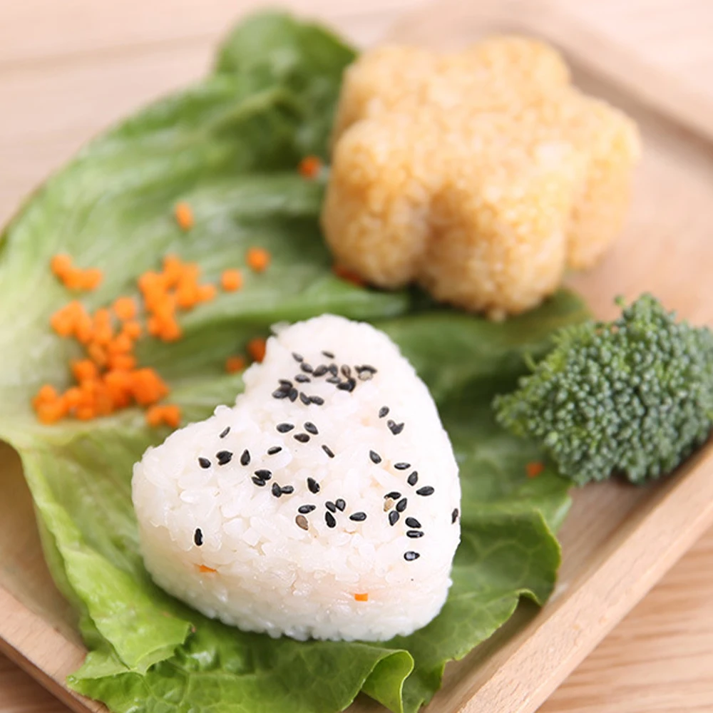 

3/4pcs/Set DIY Sushi Mold Rice Ball Food Press Sushi Maker Japanese Bento Cooking Tools Accessories Kitchen Gadget Device Sets