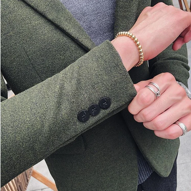 Мужской деловой костюм из шерсти в британском стиле высококачественные