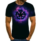 Мужская и женская футболка с 3D принтом клевера, модная уличная одежда, футболка с принтом, крутой Топ, Новинка лета