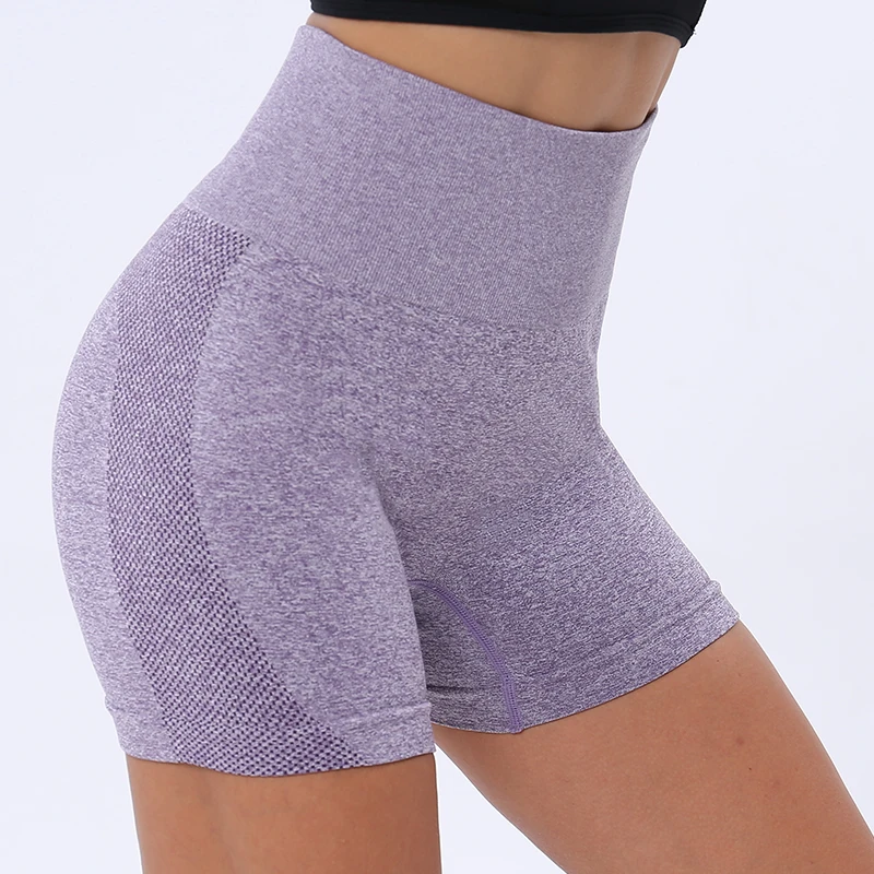 Sports Seamless Shorts Women Push Up High Waist Fitness Shorts Female Slim Workout Short Pants Dropship 2021 New