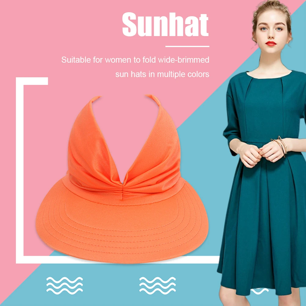 

Летняя шляпа женская шапка Кепка с козырьком для защиты от ультрафиолетового излучения пустой с защитой от УФ лучей Эластичные Полые Топ Ке...