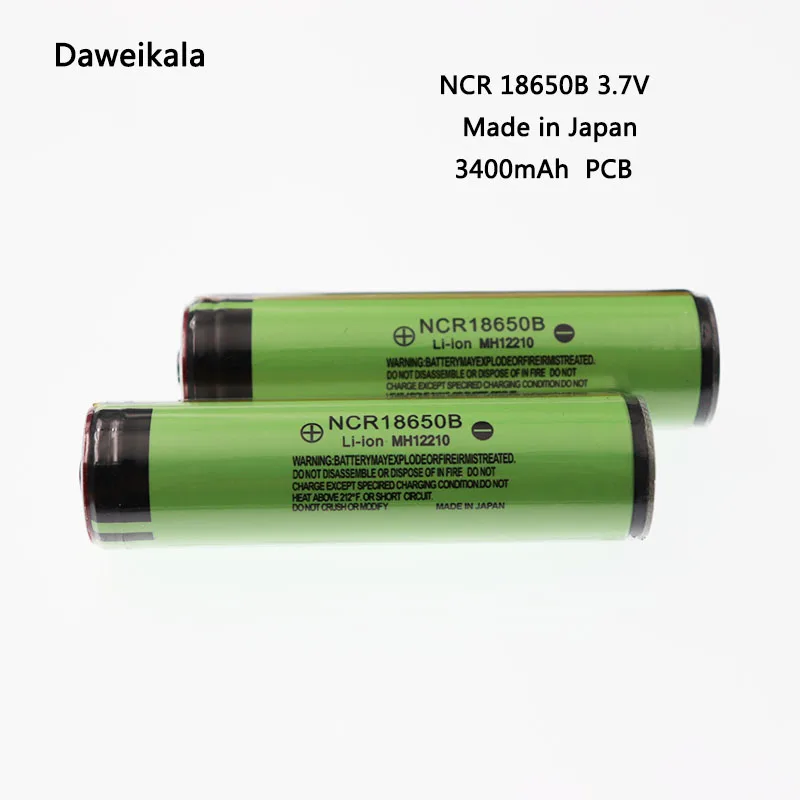 Оригинальный аккумулятор Daweikala 18650 NCR 18650B 3400 мА/ч 3 7 В литий-ионный с защитой
