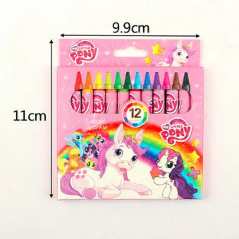 My Little Pony Kawaii мультяшная масляная кисть 12 цветов детская художественная картина-раскраска мелки студенческие принадлежности офисные принадлежности обратно в школу - Цвет: My Little Pony