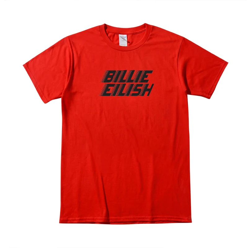 

2021billie letter printed T-shirt men's and women's summer cotton short-sleeved letter printed T-shirt casual funny T-shirt stre