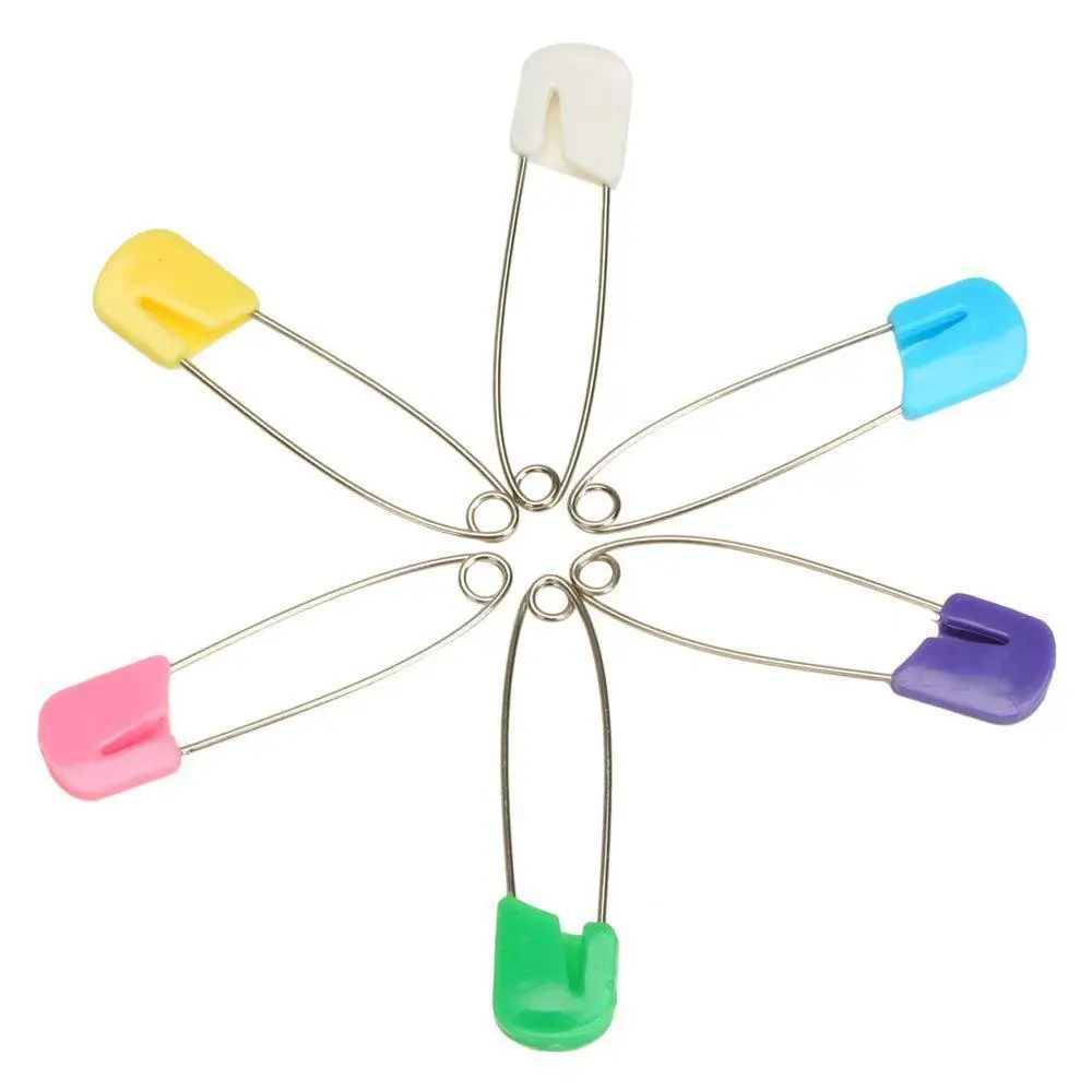 Kuulee 100 шт. детские пластиковые пеленки для младенцев подгузники булавки