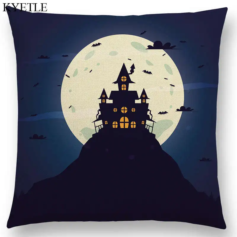Новинка чехол на диванную подушку в стиле Счастливого Хэллоуина страшная ночь