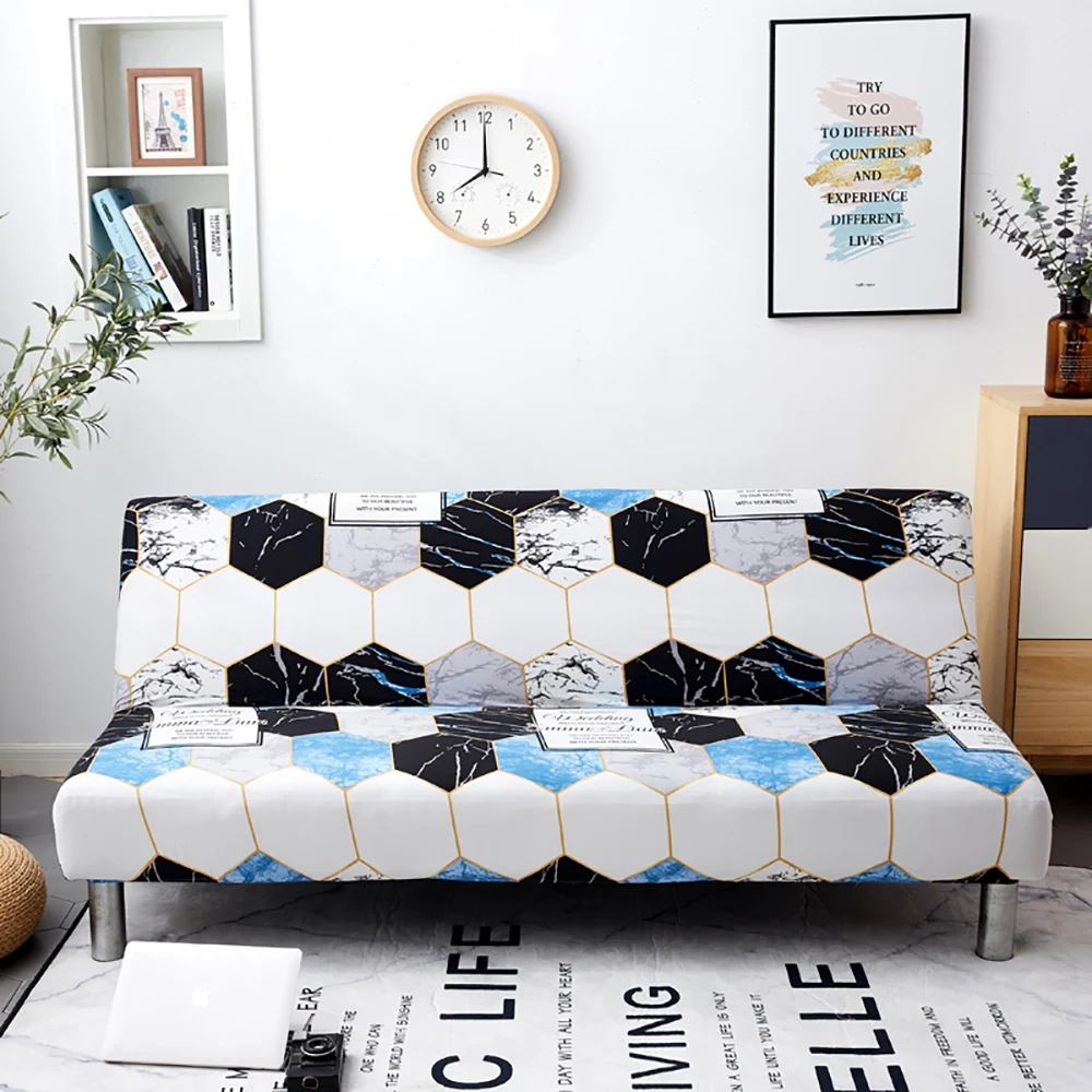 Thumbedding Armless Sofa Bed Cover Dandelion Elegant Soft High End Washable Durable Grey Flexible Stretch | Дом и сад