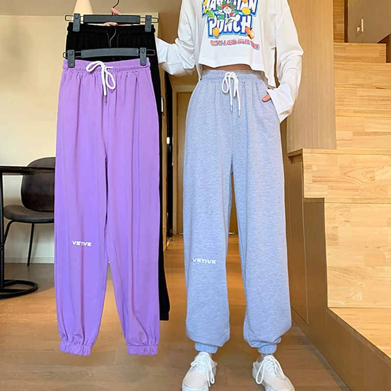 

Брюки женские весенне-летние, эластичные, с высокой талией, широкие, 2021