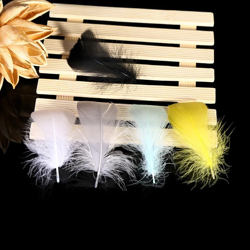 100 шт/партия Природные Перья 7-10 см маленькие плавающие гусиные перья красочные