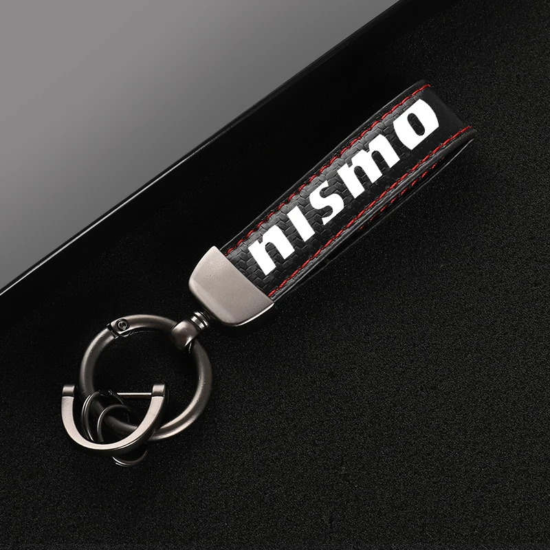 Кожаный Автомобильный Брелок с поворотом на 360 градусов кольца для ключей в форме