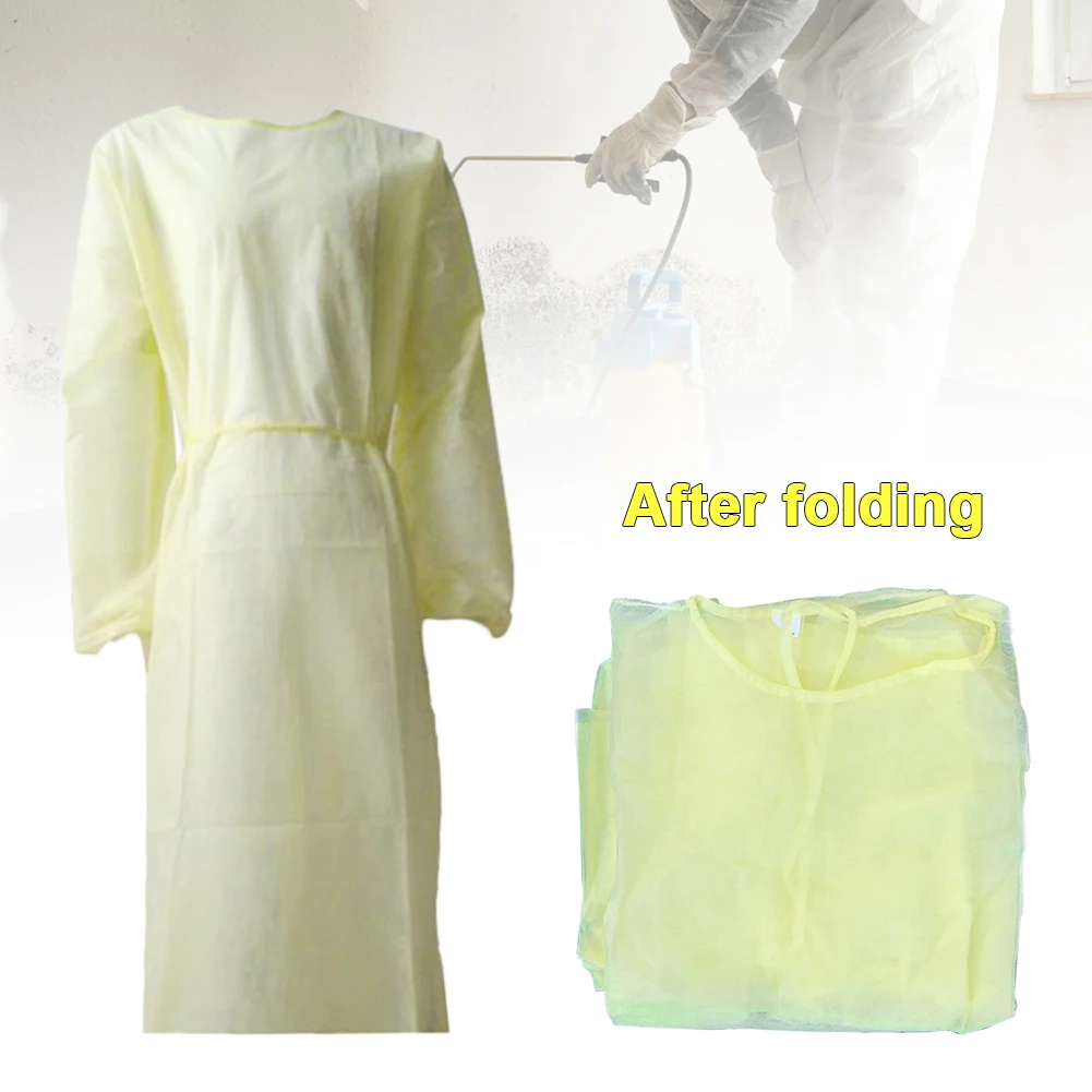 10 шт. одноразовый защитный халат домашняя дышащая Защитная изоляционная одежда