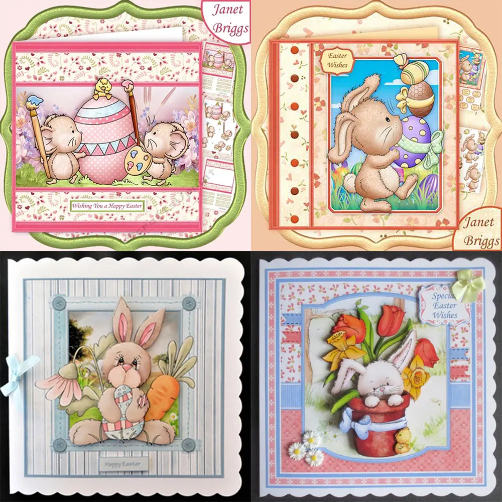 Веселая Пасха металлические Вырубные штампы Скрапбукинг для изготовления