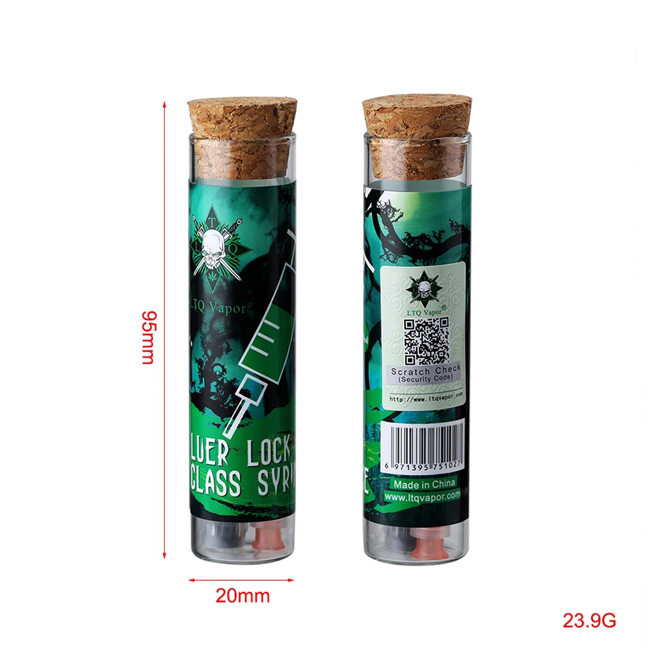 Аксессуары для Vape LTQ VAPOR glass syrince 1 0 мл/2 мл CBD Oil Luer аксессуары замка DIY Инструменты RDA