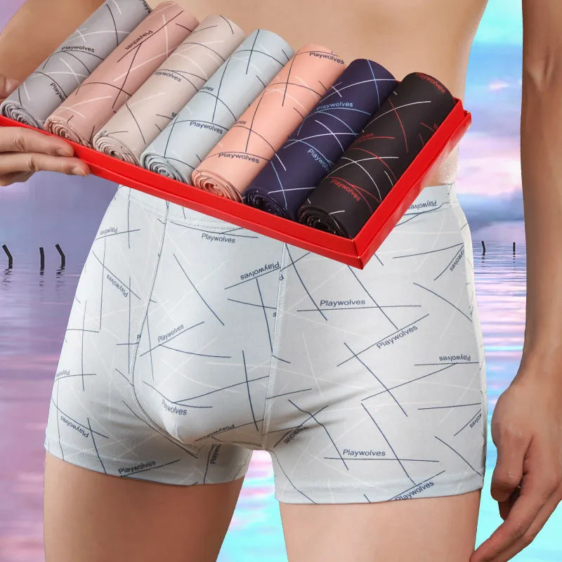 Men's Underwear Boxers Cotton Fashion Printing Men's Underwear Boxers Men's Underwear Boxers