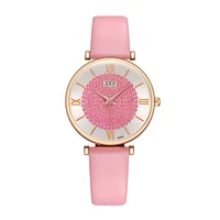 fashion online explosion sun pattern rhinestone starry sky watch multi color surface colorful crystals gypsophila simple watch