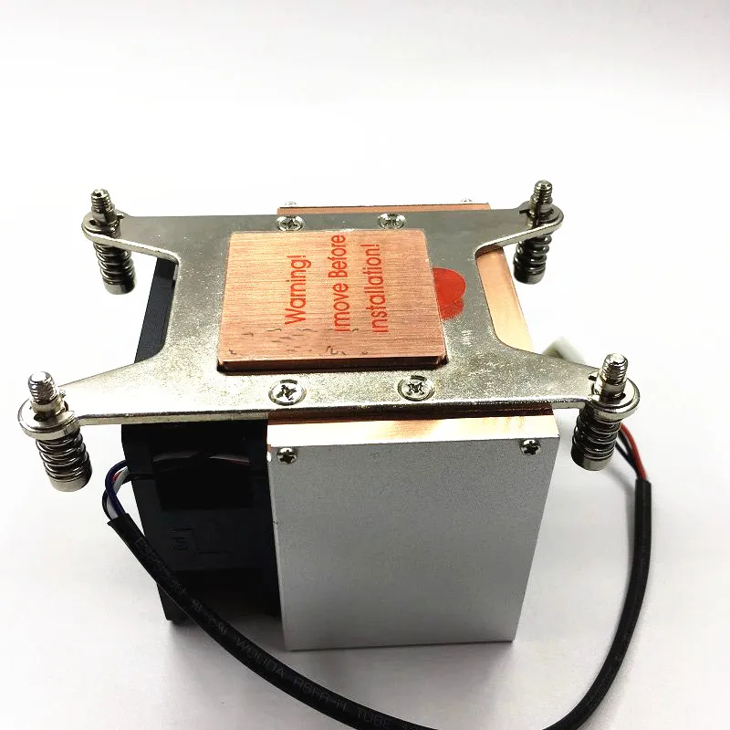 Copper bottom Server 2U side blown radiator fan 1155 1150 1366 2011 775 Interface double ball Square |