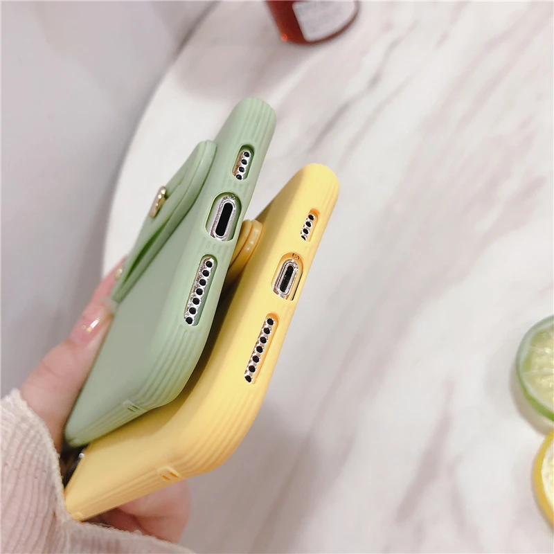 Силиконовый ремешок на запястье чехол подставка для телефона iPhone 7 8 Plus 6 6S X XS Max XR