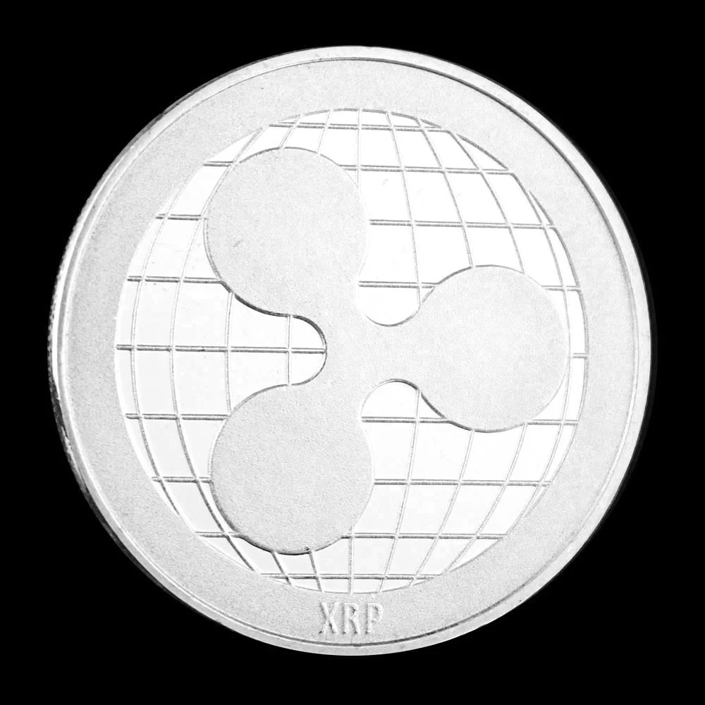 

Монета Ripple, физическая крипто-монета, коллекционная Посеребренная сувенирная монета, криптовалюта, креативный подарок, памятная монета