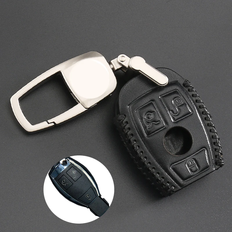 Новинка 2020 чехол для автомобильного ключа из натуральной кожи Mercedes Benz|Футляр