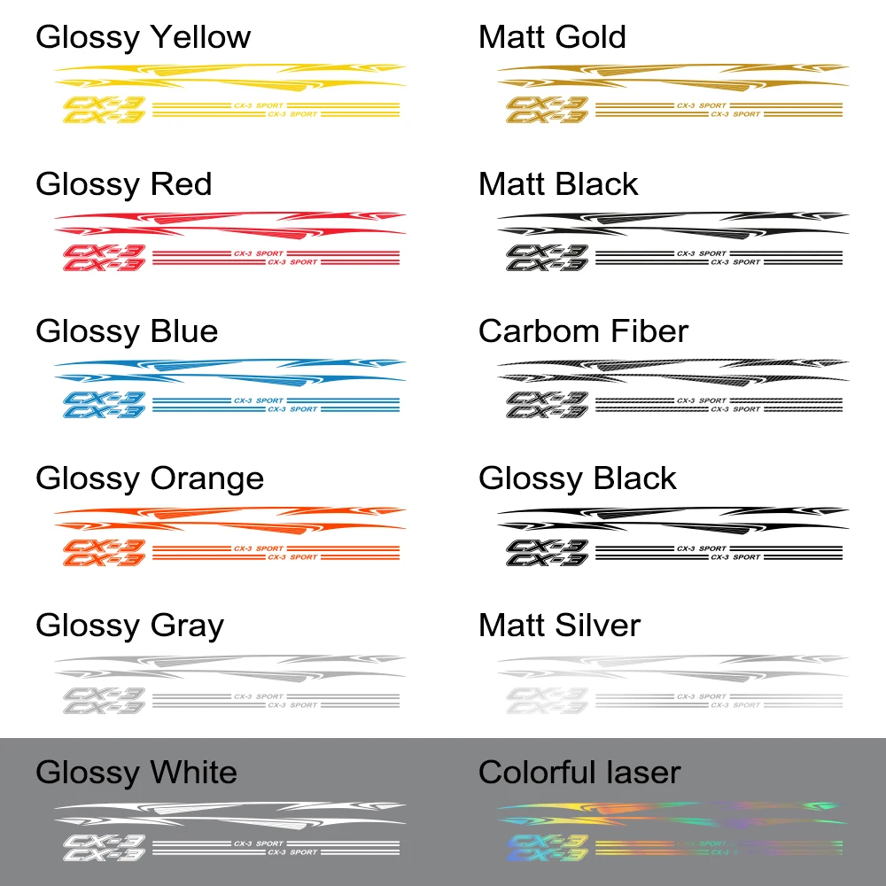 1 комплект Авто Светоотражающие виниловые наклейки на авто боковой двери юбка