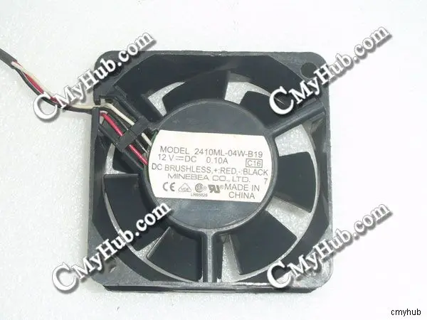 Для фотографий 2410ML 04W B19 C16 DC12V 0.10A 6025 6 см 60 мм 60x60x25 4 контактный 3 проводной