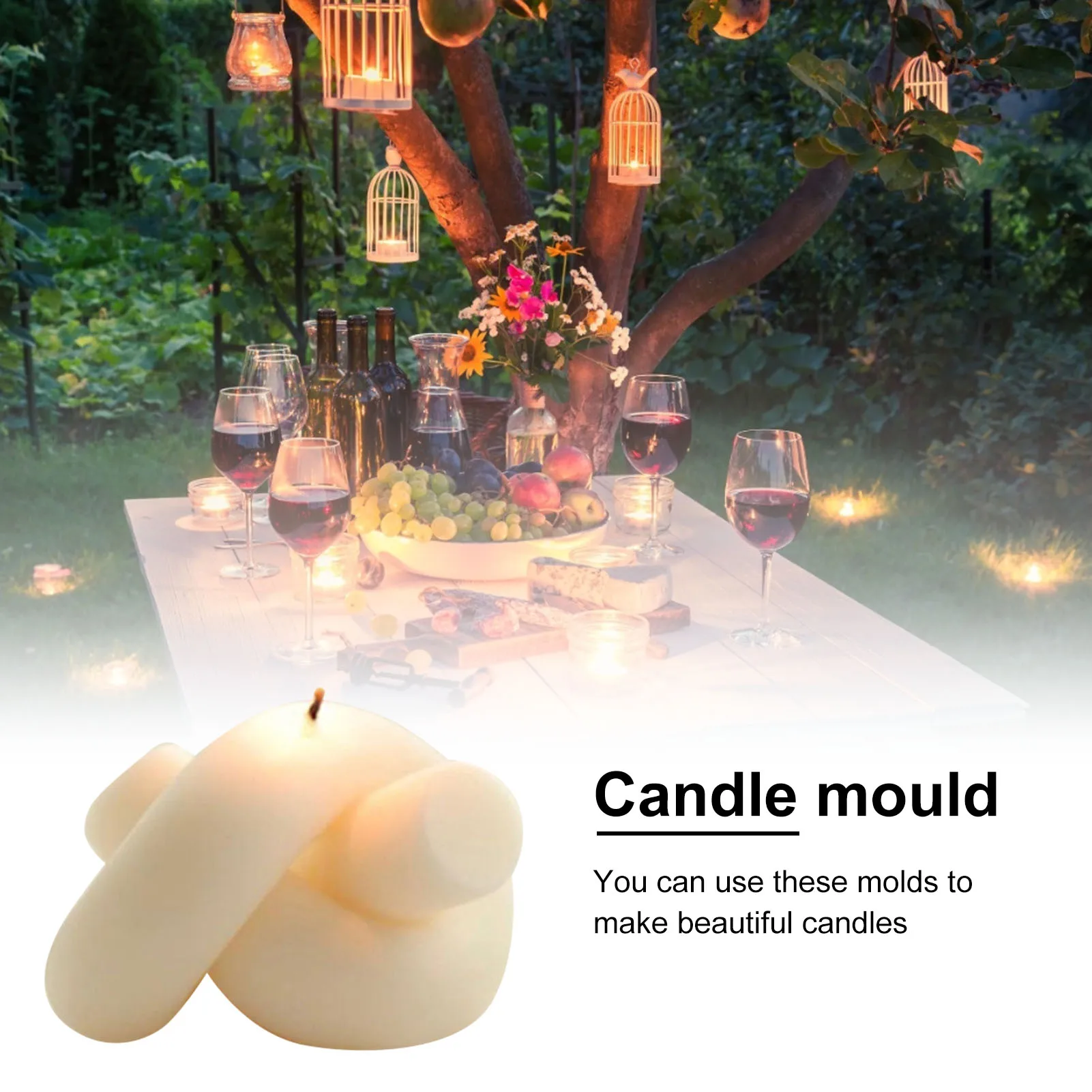 

candle mould distortion Entangled shape Aromatherapy candle mold 3D plaster handmade wax Crafts soy candle mold soap mold